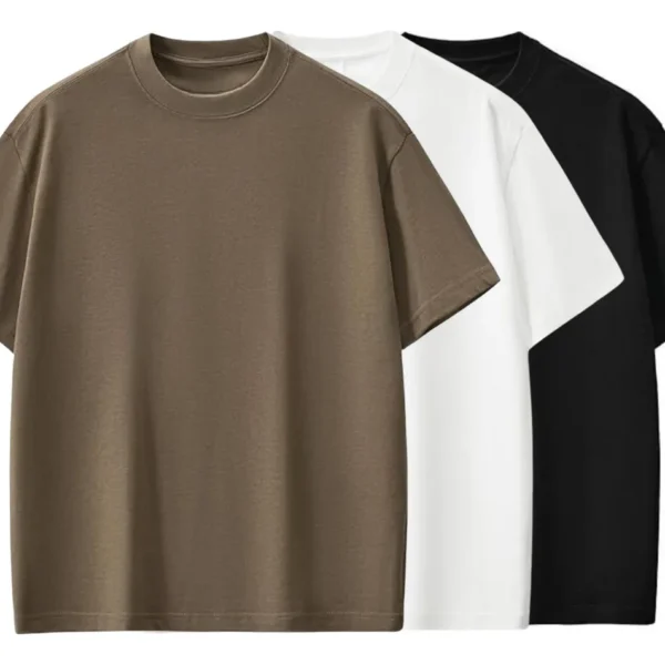 Kit 3 Camisetas Oversized Masculina