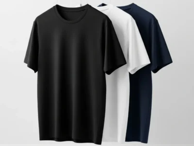 Kit 3 Camisetas Camisa Masculina Básica Slim Lisa Algodão