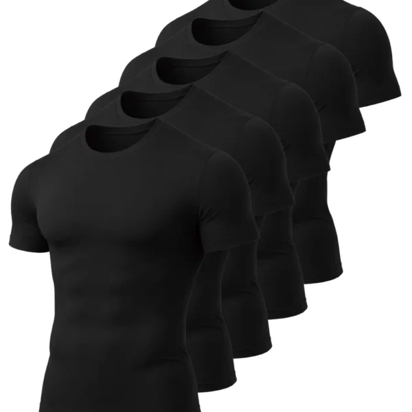 Kit 5 Camisetas Dry Fit Lisa Masculina Basica Academia