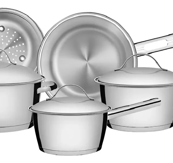 Jogo de Panelas Tramontina Allegra Inox 5 Peças