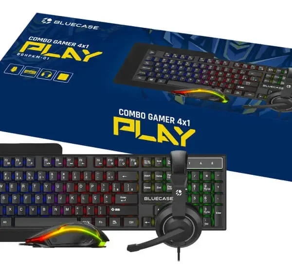 Kit Gamer Bluecase 4 em 1 RGB