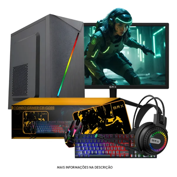 Combo Gamer BRX 4 em 1