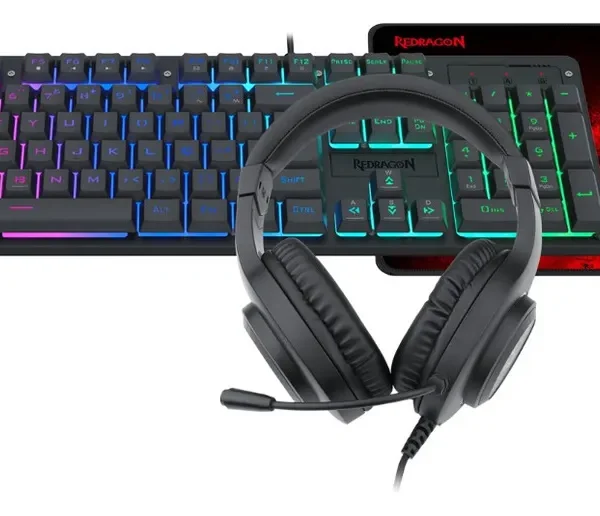Kit Gamer Redragon RGB Completo