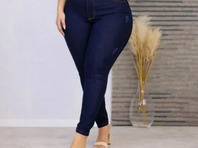Calça Jeans Feminina Cintura Alta Modeladora
