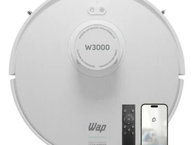 Aspirador Robô WAP W3000 com Sensor Anticolisão e Mapeamento LSD e SLAM Bivolt